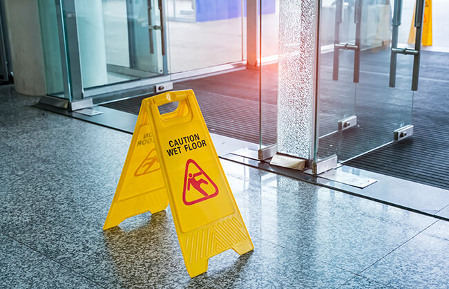 caution wet floor