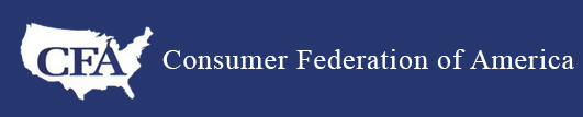 cfa logo with us map and caption consumer federation of america